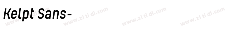 Kelpt Sans字体转换
